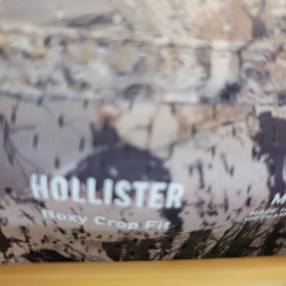 Hollister Dodge Hellcat 14 Camo Mesh Jersey Boxy Crop Fit Camouflage Medium - Picture 2 of 5